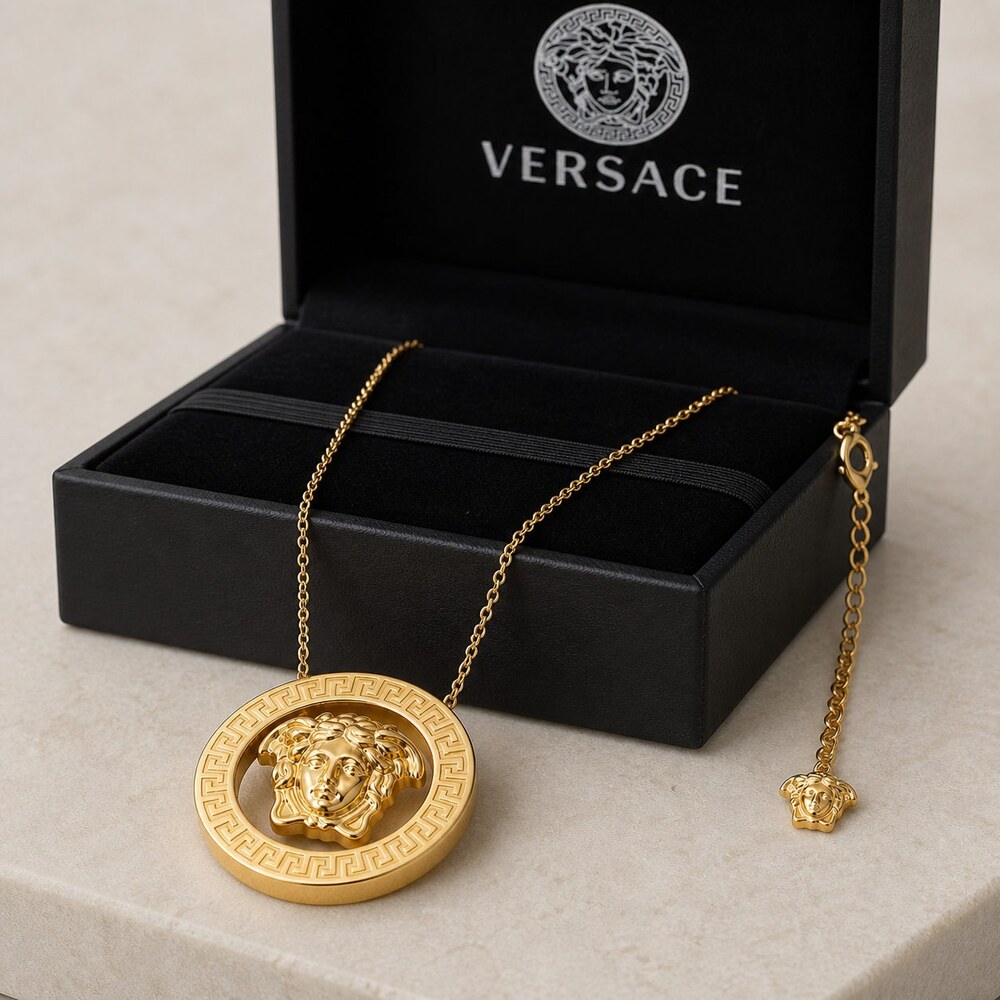 Versace Bold Statement Necklace Style 1 | New with Box - Picture 4 of 9